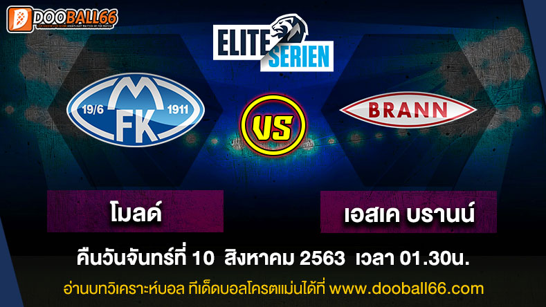 วิเคราะห์บอล ศึก นอร์เวย์ ดิวิชั่น 1 ระหว่าง โมลด์ VS เอสเค บรานน์